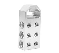 Borne de batterie audio de voiture 6 trous 0GA connecteur de bornier de batterie en alliage d'aluminium haute résistance pour bateau yacht RV mise à niveau du système audio de