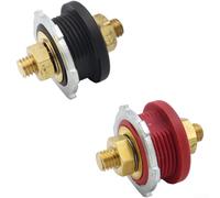 Borne de batterie automobile standard de 1,9 cm pour camping-car, bateau et besoins d'intégration du système d'alimentation 12 V (rouge et noir)