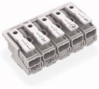 Borne de branchement secteur rigide: 0.5-2.5 mm² Nombre de pôles: 5 WAGO WAGO GmbH & Co. KG 250 pc(s) blanc
