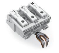 Borne de branchement secteur WAGO 294-4213 flexible: - rigide: 0.5-1.5 mm² Nombre de pôles: 3 blanc 500 pc(s)