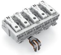 Borne de branchement secteur WAGO 294-4255 flexible: - rigide: 0.5-1.5 mm² Nombre de pôles: 5 blanc 250 pc(s)