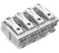 Borne de branchement secteur WAGO 294-5004 flexible: - rigide: 0.5-1.5 mm² Nombre de pôles: 4 blanc 500 pc(s)