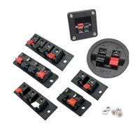 Borne de connecteur à ressort charge, 2, 3, 4 Positions, 6, 10 pièces, pôles, bornes haut-parleur, Clip prise courant ESSEIEIE(4 positions-big,6pcs)