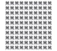 Borne de Connexion 100 Pcs, Bornier à Vis Cuivre 32A 800V, Montage Rail DIN - Conductivité Optimale, Isolation ABS, Usage Électrique Universel