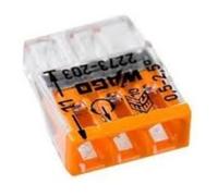 Borne de connexion automatique 2/3/4/5/8 entrée Wago réf 2273 & Support 2273-500