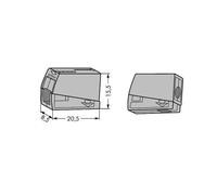 Borne de connexion - automatique - 224 - pour luminaires 2,5 mm2 - 1R1S WAGO