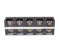 Borne de Connexion Double Rangée, Bloc de Jonction à Vis 200A 600V, 3 Positions, Coque PC Transparente - Haute Conductivité, Protection Contre Corrosion, Pour Distribution (5ème poste (2005))