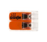 Borne de connexion - WAGO - S221 - 10 pièces - 450V - 32A - Compacte 40% moins encombrante