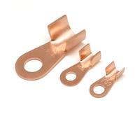 Borne de fil OT type 3A 5A 10A 20A 30A 40A 50A 60A 80A cosses à nez nu en cuivre rouge sertissage connecteur de câble à bouche ouverte épissure(5A,5pcs)