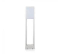 Borne de Jardin Design Blanche 10W LED Samsung IP65 - Blanc Chaud 2300K - 3500K