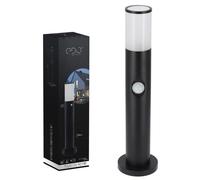 Borne de jardin - Garden Line EDO - TULIS OV 40 - Détecteur de mouvement PIR - Noir - IP54