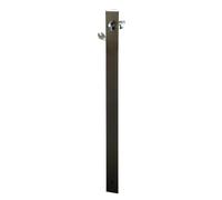 Borne de jardin triangle 2 robinets noir - Selection hydralians