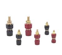 Borne de Liaison Connecteur de jonction d'alimentation Rouge et Noir, 5/6/8/10 mm, 5/20 pièces, Type 107/333/555, kit de bornes à Tige(M5 Red 40A,100PCS)