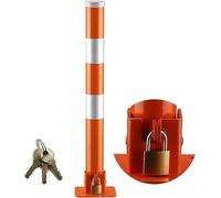 Borne De Parking Amovible,Barrière De Sécurité,Borne De Parking Pliante Avec 4 Ancrages Libres Pour Les Chantiers De Construction/zones Résidentielles/parcs De Stationnement/hôtels/grands Clubs.