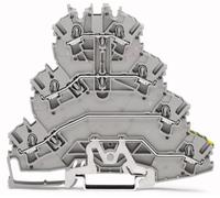 Borne de passage à 4 étages WAGO 2002-4157 5.20 mm ressort de traction Affectation: L1, L2, L3, terre gris 25 pc(s)