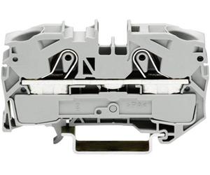 Borne de passage WAGO 2016-1201 12 mm ressort de traction Affectation: L gris