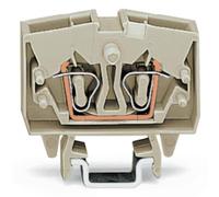 Borne de passage WAGO 264-120 6 mm ressort de traction Affectation: L gris 100 pc(s)