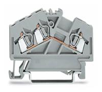 Borne de passage WAGO 280-641 5 mm ressort de traction Affectation: L gris 100 pc(s)