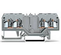 Borne de passage WAGO 280-826 5 mm ressort de traction Affectation: L gris 100 pc(s)