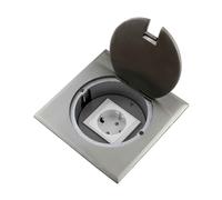 Borne De Plancher Prise Murale Prise Table 1 Prise Schuko En Acier Inoxydable