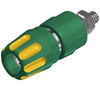 Borne de polarité Ø stylo (détails): 4 mm Hirschmann Test & Measurement PKI 10 A 930103188 jaune, vert 35 A