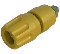 Borne de polarité Ø stylo (détails): 4 mm Hirschmann Test & Measurement PKI 10 A Au 930103703 jaune 35 A 1 pc(s)