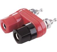 Borne de polarité Ø stylo (détails): 4 mm TRU COMPONENTS TC-R1-19B-2P Red/Black/Black 1587902 noir, rouge 10 A