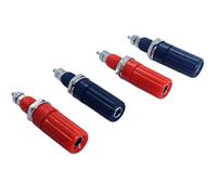 Borne de Prise de Liaison Banane de 4mm, connecteur de Haut-Parleur, fiche Banane de 4mm, sonde de Test, Adaptateur de Conversion de Prise d'amplificateur(2Pcs)