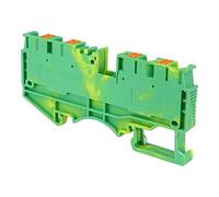 Borne de protection en polyéthylène - Borne de terre - 4 mm² - 1P - 4 conducteurs - Vert/jaune