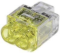 Borne de raccordement HellermannTyton HCPM-2 148-90036 flexible: 1-2.5 mm² rigide: 0.5-2.5 mm² Nombre de pôles: 2 jaune
