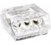 Borne de raccordement TRU COMPONENTS 741700 flexible: - rigide: 0.25-2.5 mm² Nombre de pôles: 2 transparent