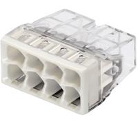 Borne de raccordement WAGO 2273-208-50 flexible: - rigide: 0.5-2.5 mm² Nombre de pôles: 8 transparent, gris clair 50 pc(s)