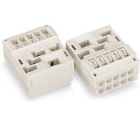 Borne de raccordement WAGO 267-305 flexible: - rigide: 1.5-2.5 mm² Nombre de pôles: 5 blanc 50 pc(s)