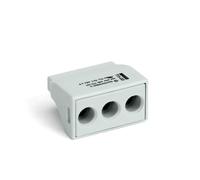 Borne de raccordement WAGO 773-493 flexible: - rigide: 2.5-6 mm² Nombre de pôles: 3 gris clair 500 pc(s)