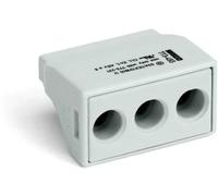 Borne de raccordement WAGO 773-493 flexible: - rigide: 2.5-6 mm² Nombre de pôles: 3 gris clair 500 pc(s)