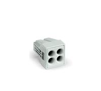 Borne de raccordement WAGO 773-494 flexible: - rigide: 0.75-2.5 mm² Nombre de pôles: 4 gris clair 1000 pc(s)