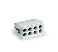 Borne de raccordement WAGO 773-498 flexible: - rigide: 0.75-2.5 mm² Nombre de pôles: 8 gris clair 500 pc(s)