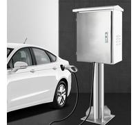 Borne de Recharge Borne de Recharge pour Véhicules Électriques en Acier Inoxydable, Colonne de Protection Extérieure, Borne de Recharge pour Véhicules Électriques(H 150cm(59"))