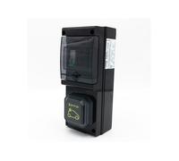 Borne de recharge équipée d'une prise Green'Up complète avec protections