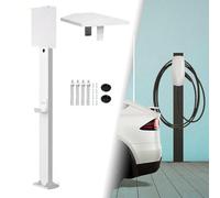 Borne de Recharge extérieure pour véhicules électriques avec Capot de Protection Contre Les intempéries - Socle de Recharge résistant pour Une durabilité et des Performances accrues (Noir)(B