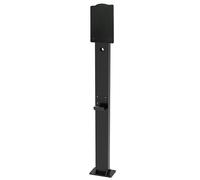 Borne de recharge extérieure robuste pour véhicules électriques, station de recharge en acier résistant aux intempéries avec système de gestion et de support des câbles pour des solutions de