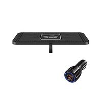 Borne de Recharge inductive, 15W QI Chargeur sans Fil Voiture Dock Pad for téléphone Rapide chargeurs de écouteur(with QC3 0 Charger)