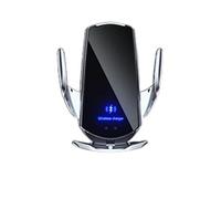 Borne de Recharge inductive, Support de Chargeur sans Fil téléphone Voiture for Les chargeurs intelligents Portable 15W Support Charge Rapide(Silver)