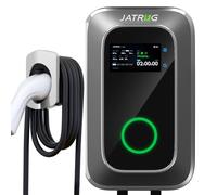 Borne de Recharge JATRHG S1 pour véhicules électriques, 11 KW, 8 mètres, 16A triphasé, IP66, Type 2, Conforme à la Norme IEC 62196-2 - Chargeur Mural Rapide EV Wallbox [Classe énergétique A++].