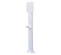 Borne de recharge sur socle pour véhicule électrique,Pied de recharge pour véhicule à énergie nouvelle Colonne de recharge,Support de connecteur de chargeur EV universel monté au sol pour extérieur