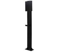Borne de recharge sur socle pour véhicule électrique,Pied de recharge pour véhicule à énergie nouvelle Colonne de recharge,Support de connecteur de chargeur EV universel monté au sol pour extérieur