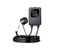 Borne de Recharge Voiture Electrique QC3 Type 2 Wallbox 7kW 8-32A Monophasé 10m - Sans Prise