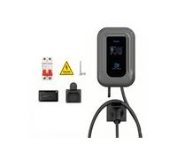 Borne de Recharge Voiture Electrique Type 2 QC5 7kW Monophasé, Wi-Fi et Application Smart, Ecran LCD & RFID, Courant Ajustable 32A, Câble 10m