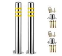 Borne De Sécurité Amovible, Borne De Verrouillage De Place De Parking, Poteau De Stationnement En Acier Inoxydable, Poteau De Signalisation Avec Bandes Réfléchissantes, Solution De Contrôle De La Cir