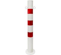 Borne De Sécurité, Borne De Stationnement, Barrière De Stationnement, pour Parking, Poteau De Signalisation avec Bande Réfléchissante, Piquet D'avertissement, pour Rues, Métros, Arrêts